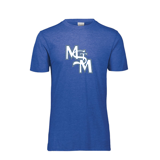 [FTSCUBNV-AS-LOGO2] Decker Men's Tri-Blend T-Shirt - Short Sleeve (Adult S, Navy, Logo 2)