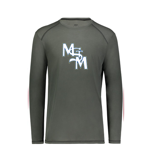 [6846.98D.S-LOGO2] Youth SoftTouch Long Sleeve (Youth S, Gray, Logo 2)