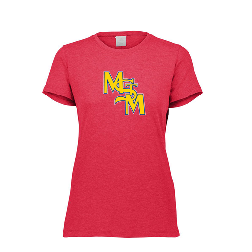 [FTSCUBRD-FAXS-LOGO1] Decker Women's Tri-Blend T-Shirt - Short Sleeve (Female Adult XS, Red, Logo 1)