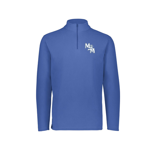 [6863.060.XS-LOGO2] Men's MicroFleece 1/4 Zip Pullover (Adult XS, Royal, Logo 2)