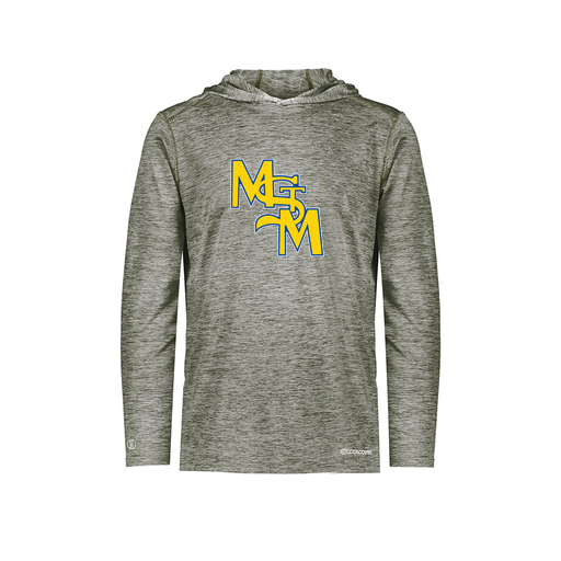 [FOLHCGGY-YS-LOGO1] Decker Youth Charge Hoodie (Youth S, Gray, Logo 1)