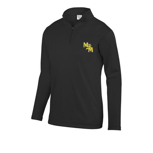 [FOLQFFBK-AS-LOGO1] Decker Men's FlexFleece 1/4 Zip (Adult S, Black, Logo 1)