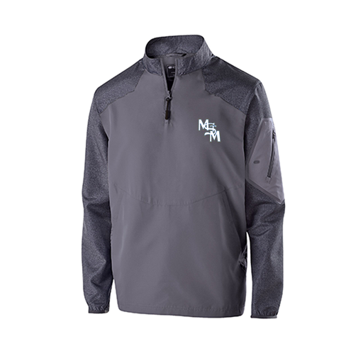 [229155.H60.XS-LOGO2] Men's Raider LS Pullover (Adult XS, Gray, Logo 2)